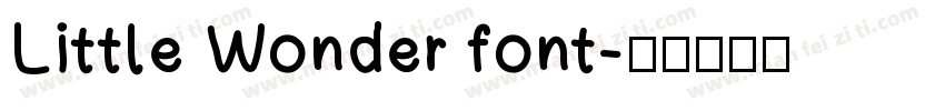 Little Wonder font字体转换